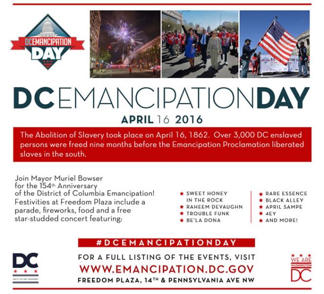 Emancipation Day Lineup
